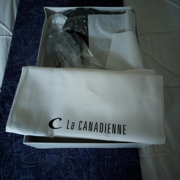 NIB La Canadienne Fiona combat boot, black/brown/grey, size 38 - Picture 8 of 10